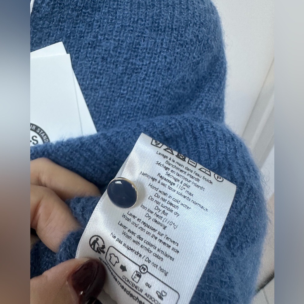 Sezane Women's Blue Cardigan - Picture 9 of 9